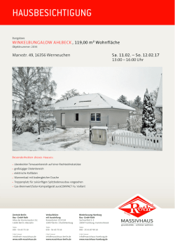hausbesichtigung - Roth Massivhaus