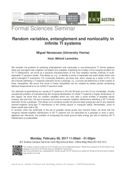 Invitation to Formal Sciences Seminar