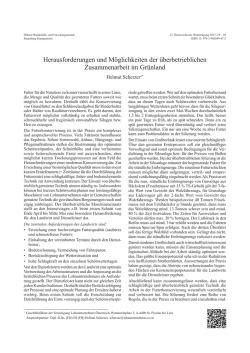 Herausforderungen und M&ouml;glichkeiten der &uuml;berbetrieblichen