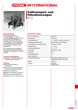 Faßtransport- und Filtrationswagen FT 5