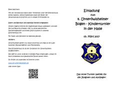Einladung 4. Unteröwisheimer Bogen