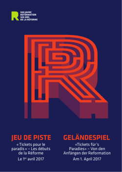 JEU DE PISTE GEL&auml;NDESPIEL