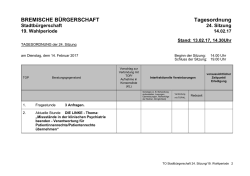 IB Stadt - Bremische B&uuml;rgerschaft