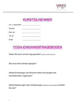 Eingangsfragebogen