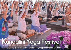 Flyer als pdf herunterladen - Deutsches Kundalini Yoga Festival