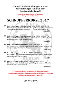 schnupperkurse 2017