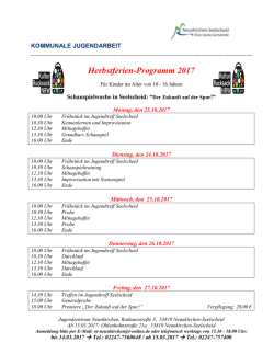 Herbstferien-Programm 2017 - Gemeinde Neunkirchen