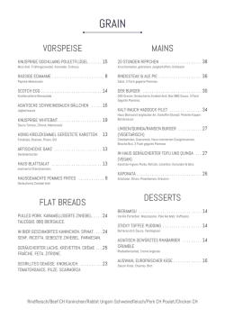 Grain A La Carte Menu Gr&ouml;&szlig;e : 11.87 kb Format : PDF