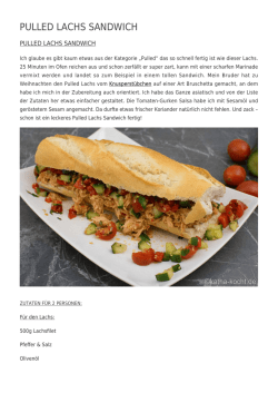 Pulled Lachs Sandwich - Katha