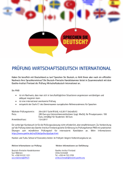 prüfung wirtschaftsdeutsch international - Deutsch