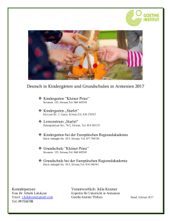 Deutsch in Kindergärten und Grundschulen in