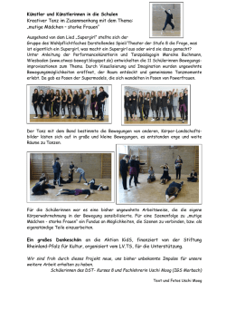 Dokumentation des Tanzworkshops