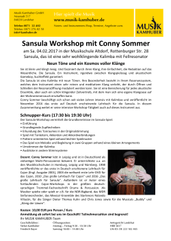 Sansula Workshop mit Conny Sommer