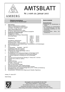 AMTSBLATT - Stadt Amberg