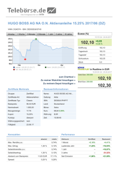 HUGO BOSS AG NA O.N. Aktienanleihe 15.25% 2017/06 (DZ)