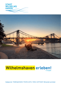 „Wilhelmshaven erleben“ jetzt erhältlich (PDF