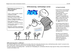 Differenzierung: mehrkanaliges Lernen
