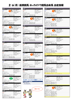 2月6日 - ホッカイドウ競馬