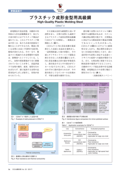 プラスチック成形金型用高級鋼