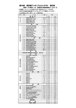 H28東京都アンサンブルコンテストのご案内を掲載