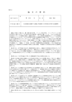 論 文 の 要 約
