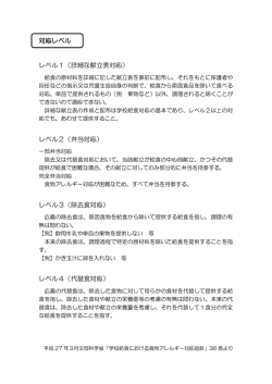 資料2 対応レベル（PDF：51KB）