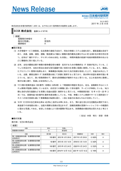 【SCSK】据置：A／安定的