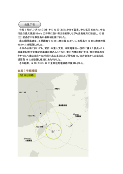 台風 7 号経路図