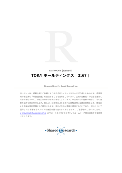 TOKAI ホールディングス｜3167