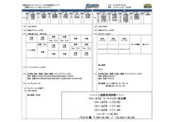 ～～～～施設利用時間～～～ ・フィールド2 シートノック～紅白戦