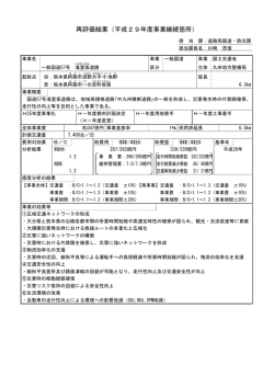 再評価結果（平成29年度事業継続箇所）