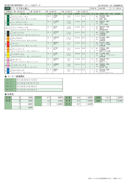 11R C1 サラ系4歳上 コーナー通過順位 払戻金