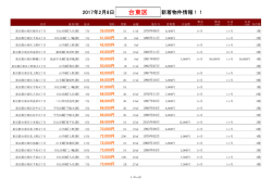 台東区新着物件リスト