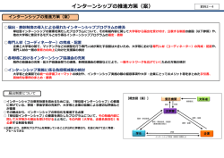 資料2-4 インターンシップの推進方策（案） （PDF:128KB）