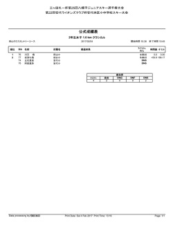 公式成績表