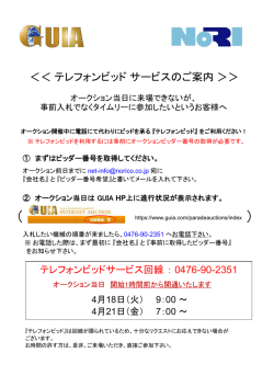 詳細はこちらから - GUIAオークション