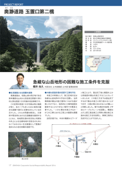 奥瀞道路 玉置口第二橋