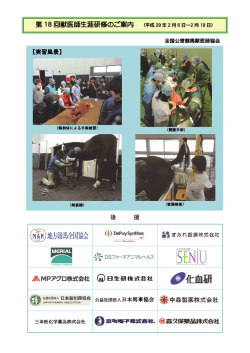 表紙 - 全国公営競馬獣医師協会