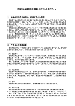 西海市地域農業再生協議会水田フル活用ビジョン