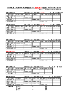 2（会場：スポーツセンター）