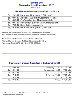 Ein aktualisiertes Terminblatt mit Stand 12.02.17 steht zum