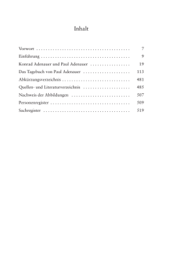 Inhaltsverzeichnis