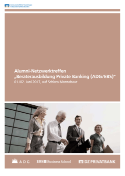 Flyer als PDF - Akademie Deutscher Genossenschaften ADG