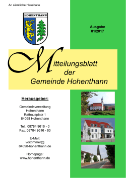 MB 01-2017 - Gemeinde Hohenthann