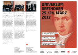 Flyer Universum Beethoven