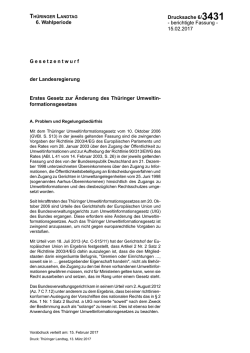 Drucksache 6/3431 - Th&uuml;ringer Landtag