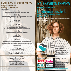HAIR FASHION PREVIEW Landesmeisterschaft