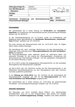 DS 18-2017_Sachstand Erweiterung und Generalsanierung