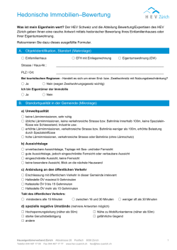 Hedonische Immobilien&ndash;Bewertung