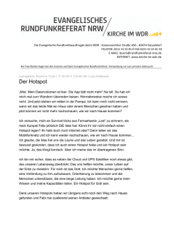 Der Hotspot - Kirche im WDR